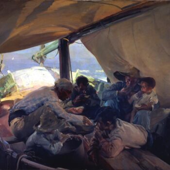 JoaquĚ_n Sorolla - Comida en la barca