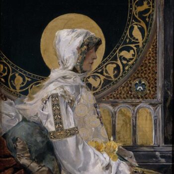 JoaquĚ_n Sorolla - Santa en oraciĚ_n