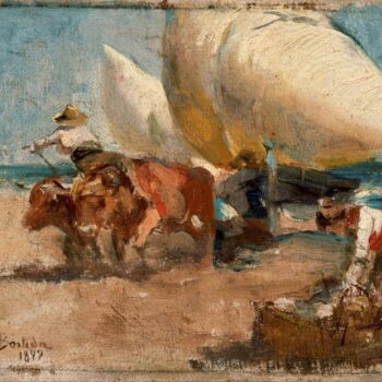 JoaquĚ_n Sorolla y Bastida - Escena de playa