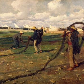 JoaquĚ_n Sorolla y Bastida - Los pescadores con sus redes
