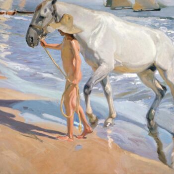 JoaquĚ_n Sorolla y Bastida - The Horse Bath