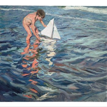 JoaquĚ_n Sorolla y Bastida - The Little Sailing Boat