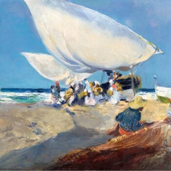 Joaquin Sorolla y Bastida - Arreglando las redes