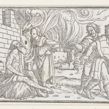 Job on the dunghill. 1538