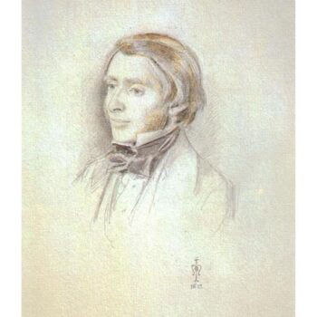 John Ruskin study, 1853
