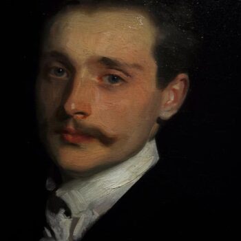John Singer Sargent - LĚ©on Delafosse detail 01