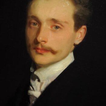 John Singer Sargent - LĚ©on Delafosse detail 02