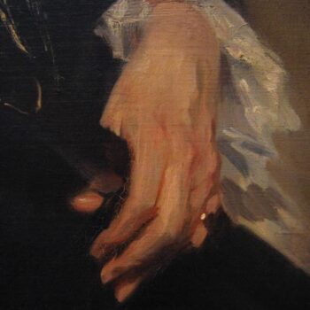 John Singer Sargent - Mrs. Adrian Iselin (detail)