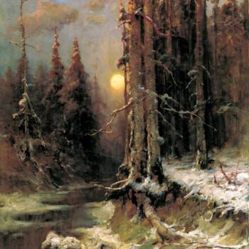 KLEVER Iuliiy - Zakat solnca zimoiy (Winter sunset)