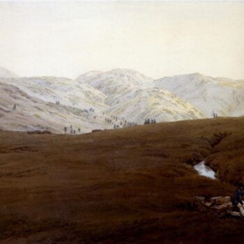 La Cascade crayon et aquarelle (1830)