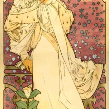 La Dame Aux Camelias by Alphonse Mucha