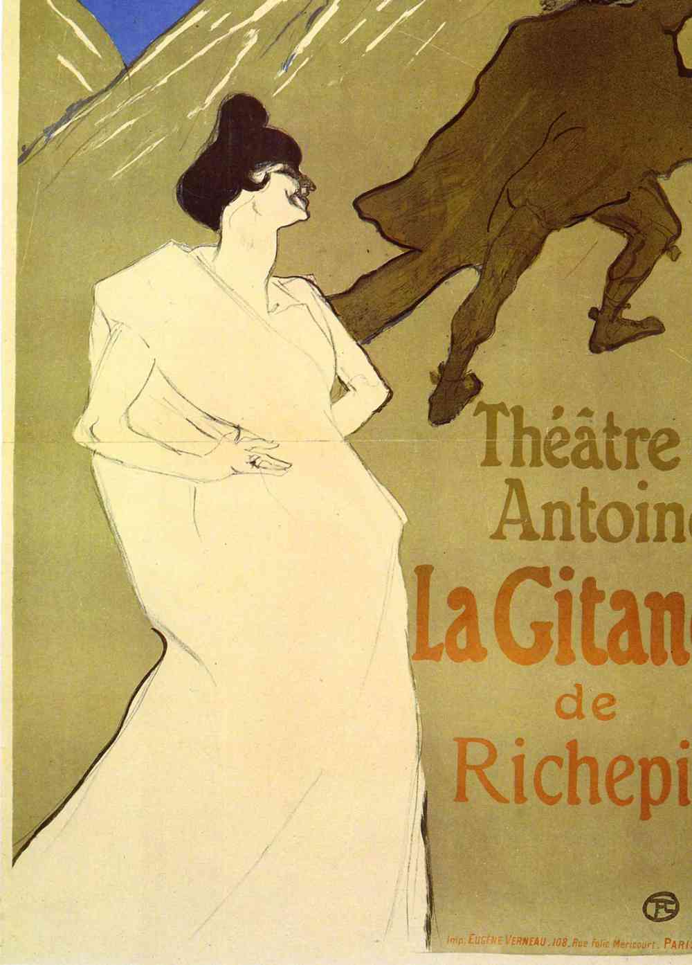 La Gitane de Rechepin by Toulouse-Lautrec