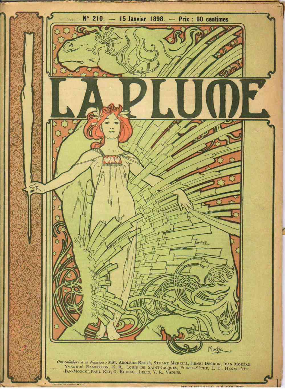 La Plume by Alphonse Mucha
