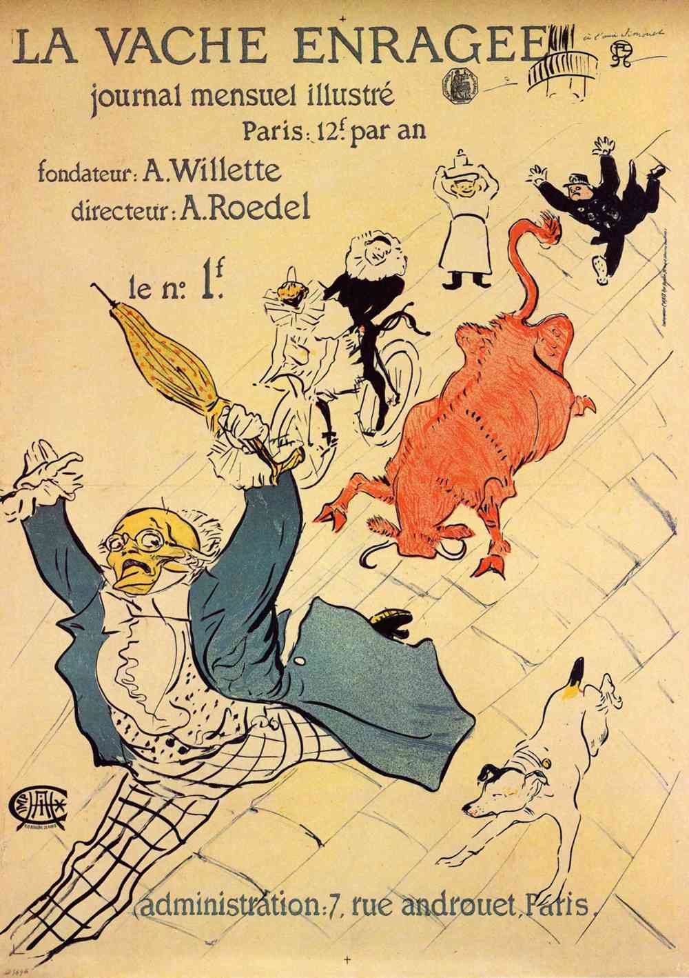 La vache enragee by Toulouse-Lautrec