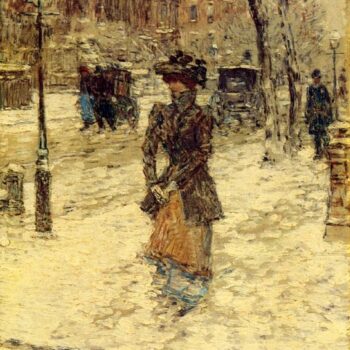 Lady Walking down Fifth Avenue, 1902