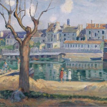 Lagny, View of the Quay of Pamponne, 1904