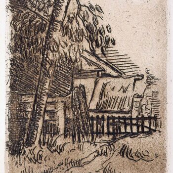 Landscape at Auvers, Farm Entrance on the Rue St. Remy, 1873