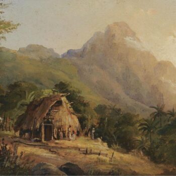 Landscape in Montagne with the Cabin, Galipan, 1854