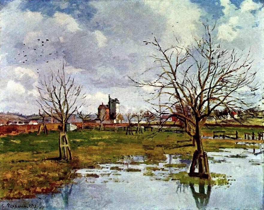 Landscape with Flooded Fields, 1873