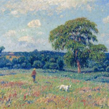 Landscape with a Hunter and His Dog, 1901