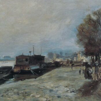 Laundry Boat by the Banks of the Seine, near Paris, 1872-73