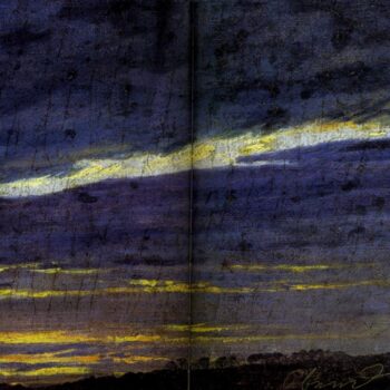 Le Soir Huile sur carton (1824)