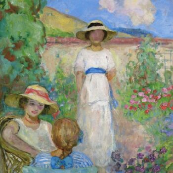 Les Andelys, Three Girls in a Garden, 1914