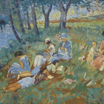 Les Andelys, the Lebasque Family near the Water, 1917