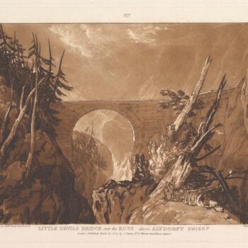 Little Devil's Bridge over the Russ, above Altdorft, Swiss, 1809