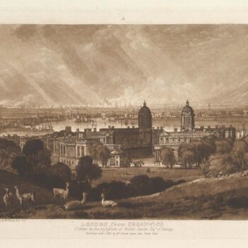 London from Greenwich, 1811