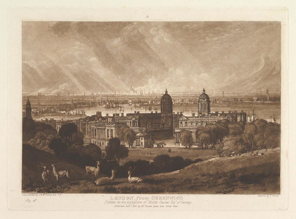 London from Greenwich, 1811