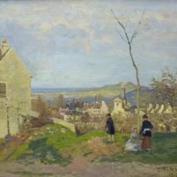 Louveciennes with Mount Valerien in the Background, 1870