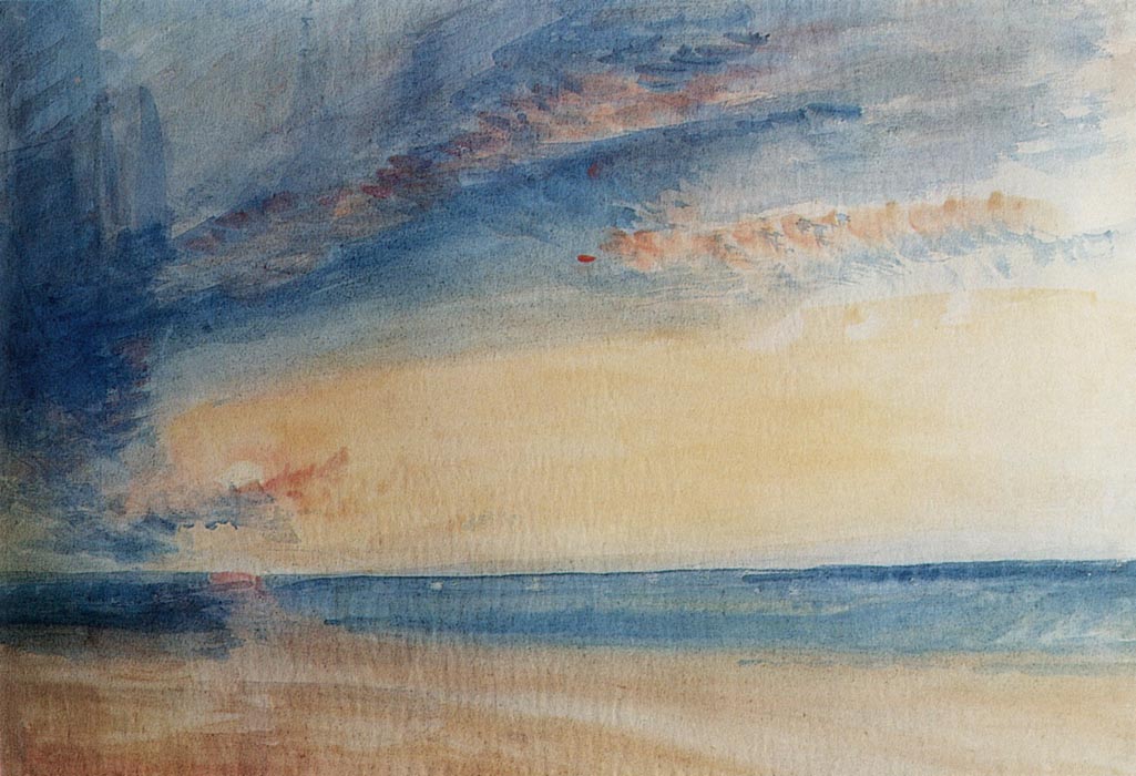 Low Sun and Clowds over a Calm Sea, 1835