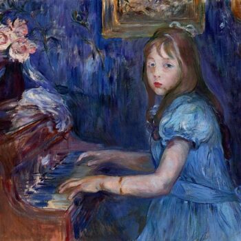 Lucie Leon at the Piano - 1892