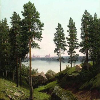 MEShERSKIIy Arseniiy - Peiyzazh s ozerom (Paysage with lake)
