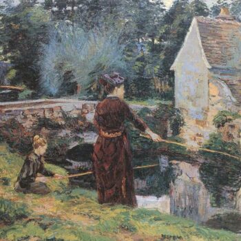 Madame Guillaumin Fishing, August Afternoon, 1885