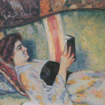 Madame Marguerite Guillaumin with a Book, 1914