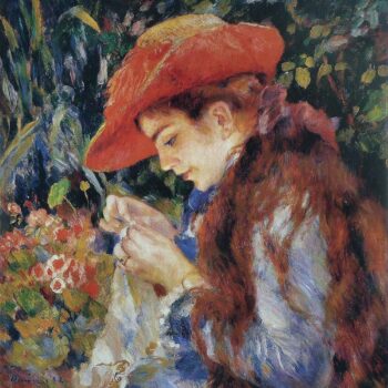 Mademoiselle Marie-Therese Durand-Ruel Sewing, 1882
