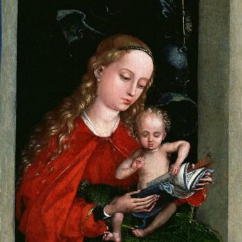 Madonna and Child in a window (1485-1490)