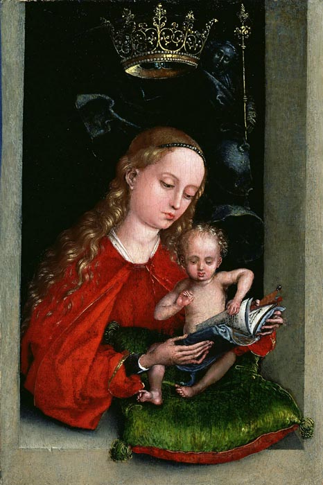 Madonna and Child in a window (1485-1490)