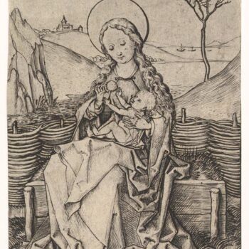 Madonna and Child on the turf bench (1470-1490)