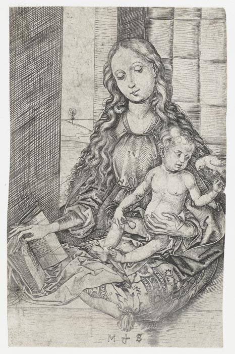 Madonna with child and parrot. 1470-1490