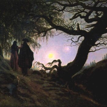 Man and Woman Contemplating the Moon (1830-35)