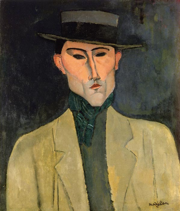 Man witih Hat - 1915 - PC - Painting - oil on canvas