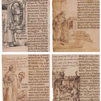 Marginal Drawings in a copy of The Praise of Folly by Erasmus of Rotterdam (3) 1515