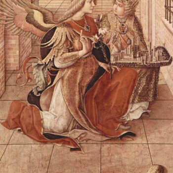 Maria Verkundigung mit dem Emygdius von Ascoli Piceno, Detail-3