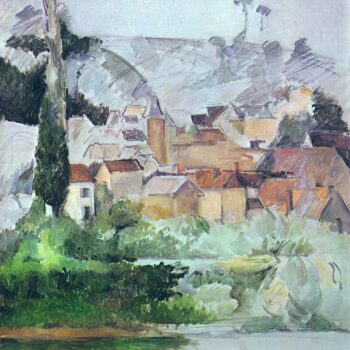 Medan - Chateau and Village, 1885