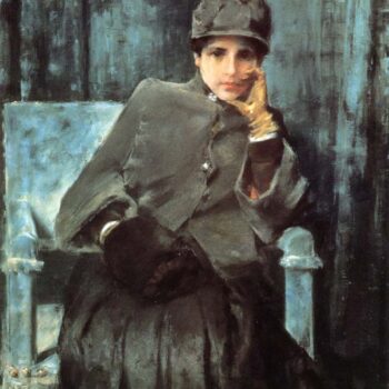 Meditation (aka Portrait of the Artist's Wife), 1885-86