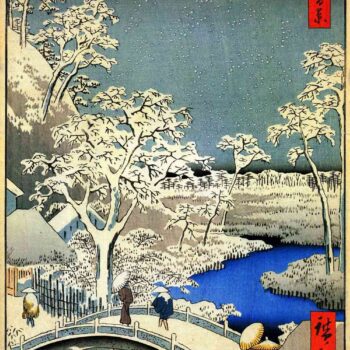 Meguro Drum Bridge by Hiroshige