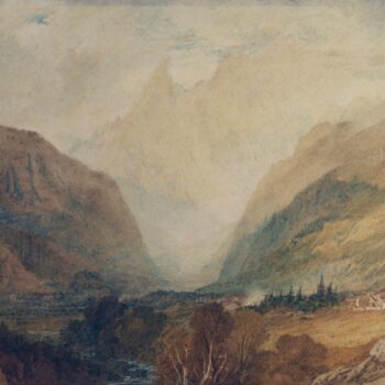 Mont Blanc, from above Courmayeur, 1810